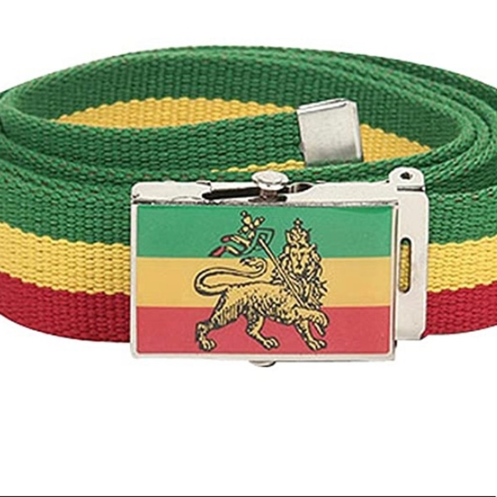 3/$25 SALE Lion of Judah Rasta Belt RARE